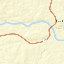 Las Plumas Street Map