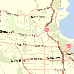 Timaru Street Map