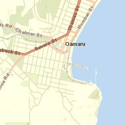 Oamaru Street Map