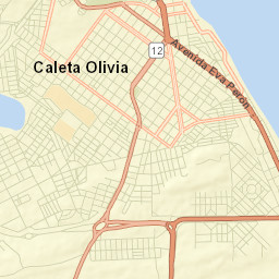 Caleta Olivia Street Map