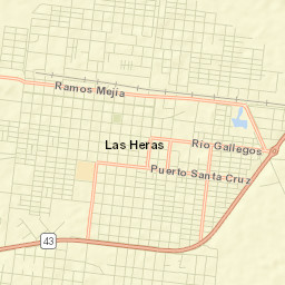 Las Heras Street Map