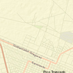 Pico Truncado Street Map