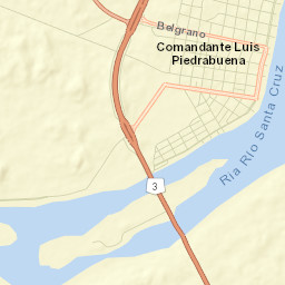 Comandante Luis Piedra Buena Street Map