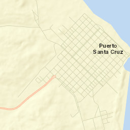 Puerto Santa Cruz Street Map