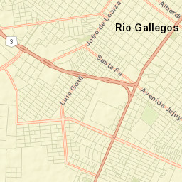 Río Gallegos Street Map