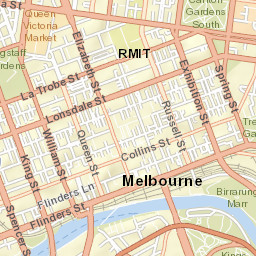 Victorian Arts Centre, Victoria, Australia Street Map