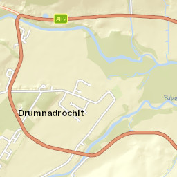 A82, Drumnadrochit, Highland IV63, UK Street Map