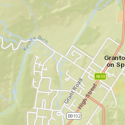 Grantown-on-Spey, The Square (SW-bound), Grantown-on-Spey, Hi Street Map