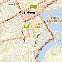 Wellington Road, Aberdeen, Aberdeen City Street Map