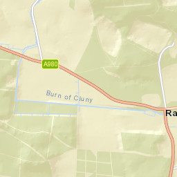 A980, Banchory, Aberdeenshire AB31, UK Street Map