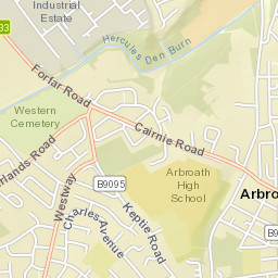 75 Keptie Road, Arbroath, Angus DD11, UK Street Map