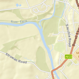 Turretbank Road, Crieff, Perth and Kinross PH7, UK Street Map