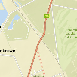 A92, Cupar, Fife KY15, UK Street Map