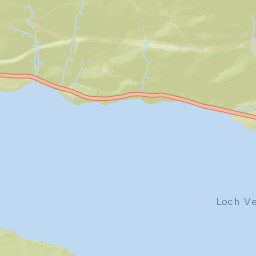 A821, Loch Lomond and the Trossachs National Park, Callander, Street Map