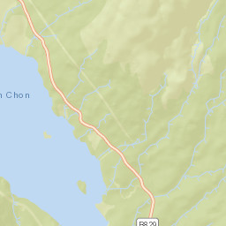 B829, Loch Lomond and the Trossachs National Park, Queen Eliz Street Map