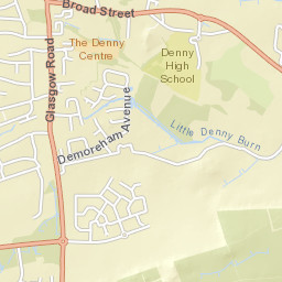 A883, Denny, Falkirk FK6, UK Street Map
