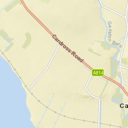 A814, Cardross, Argyll and Bute G82, UK Street Map