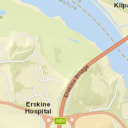 Erskine Bridge, UK Street Map