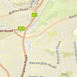 8A Roman Road, Bearsden, Lanarkshire G61 Street Map