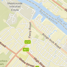 Renfrew Ferry Terminal, Renfrew, Renfrewshire PA4, UK Street Map