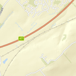 A71, East Calder, Livingston, West Lothian Street Map