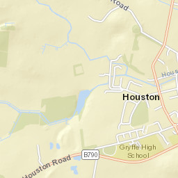 Bridge of Weir Road, Houston, Renfrewshire Street Map