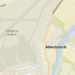 Caledonia Way West, Glasgow International Airport (GLA), Pais Street Map