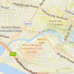 7 University Avenue, University of Glasgow Street Map