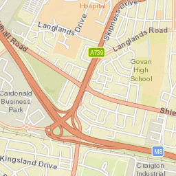 Shieldhall Road, Glasgow, Glasgow City G51 Street Map