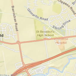 A737, Renfrewshire, UK Street Map