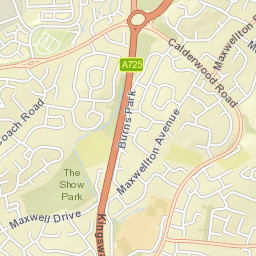 43-44 Maxwell Drive, East Kilbride, South Lanarkshire G74, UK Street Map