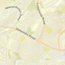 Lindsayfield Road, East Kilbride, South Lanarkshire Street Map