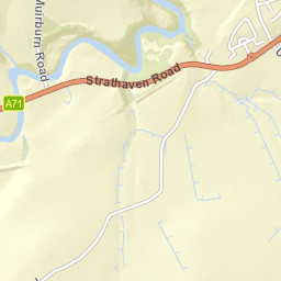 Muirburn Road, Strathaven, South Lanarkshire Street Map