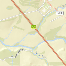 A76, Cumnock, East Ayrshire KA18, UK Street Map