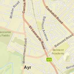 73 Monument Road, Ayr, South Ayrshire  Street Map