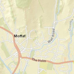 1 Well Road, Millburn, Moffat, Dumfries and Galloway DG10 9BP Street Map