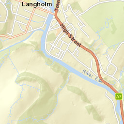 70 High Street, Langholm, Dumfries and Galloway DG13, UK Street Map