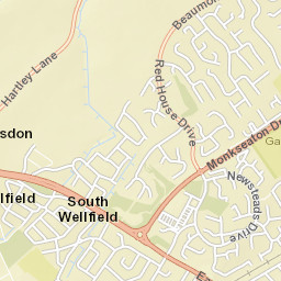 Newsteads Drive, Whitley Bay, Tyne and Wear NE25, UK Street Map