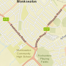 7-8 Coniston Road North Shields Tyne and Wear Street Map