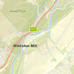 A694, Blaydon-on-Tyne, Tyne and Wear Street Map