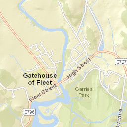 4 Bridge Terrace, Gatehouse of Fleet, Castle Douglas, Dumfrie Street Map
