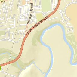 A167, Chester le Street, County Durham Street Map