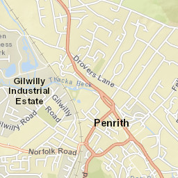 A592, Penrith, Cumbria CA11, UK Street Map