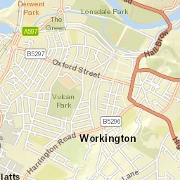 10 Oxford Street, Workington, Cumbria Street Map