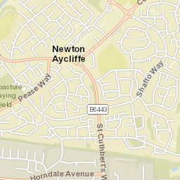 Central Avenue, Newton Aycliffe, County Durham DL5, UK Street Map