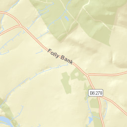 B6282, Barnard Castle, County Durham Street Map