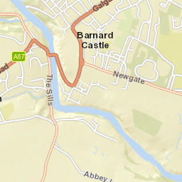Flatts Road, Barnard Castle, County Durham DL12, UK Street Map