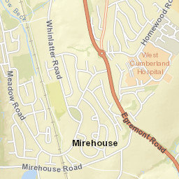 6 Borrowdale Road, Whitehaven, Cumbria Street Map