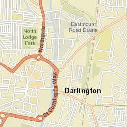 Brunswick Street North, Darlington DL1, UK Street Map