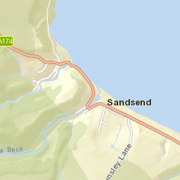 A174, Whitby, North Yorkshire YO21, UK Street Map